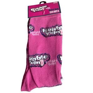 Bubble Yum Bubble Gum Novelty Crew Socks